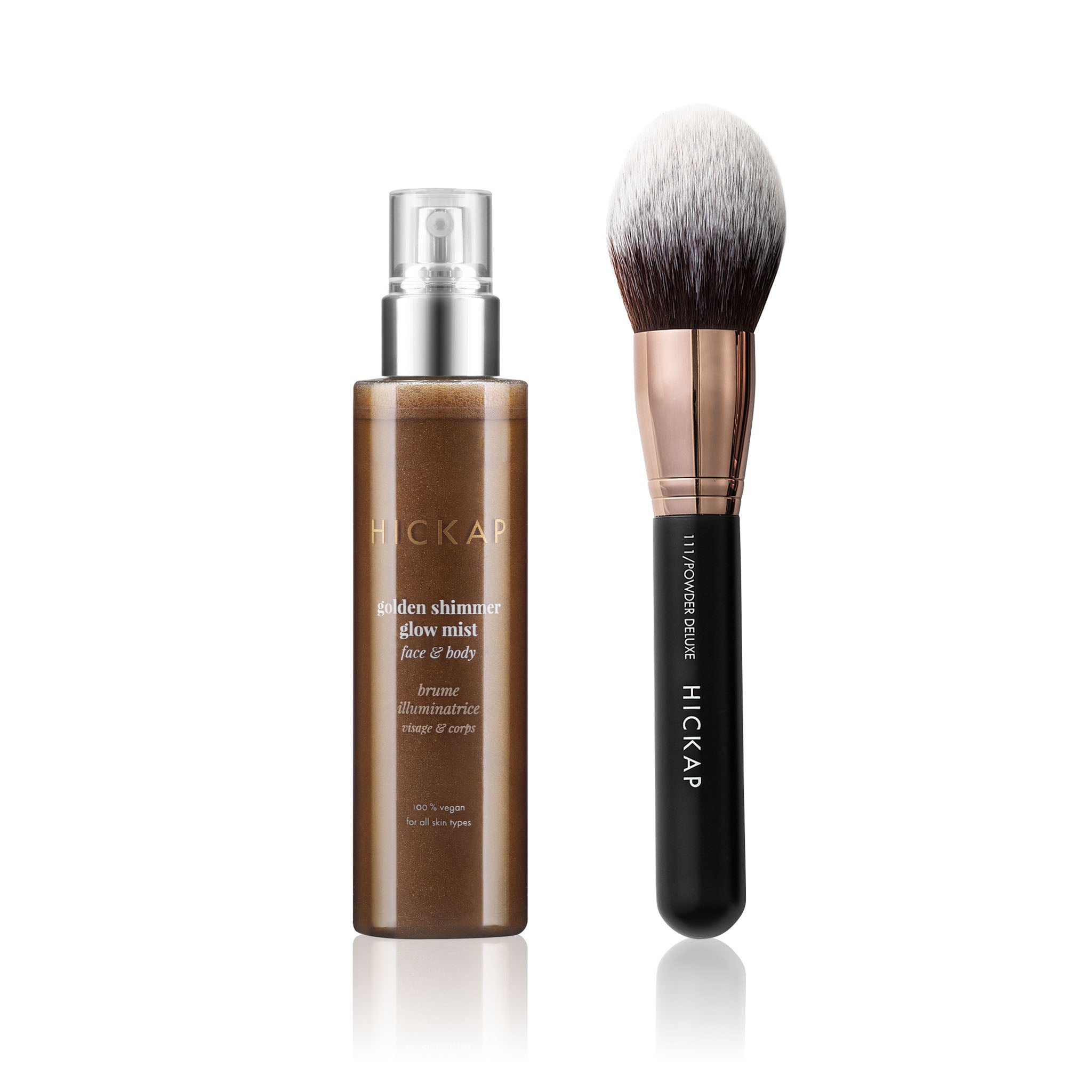 Glow Mist + Face & Body Brush Hickap